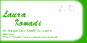 laura komadi business card